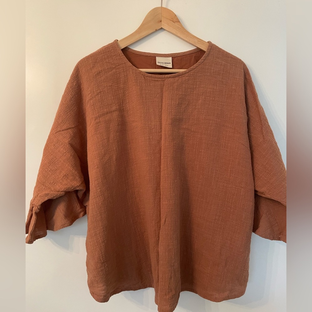 Zulu & Zephyr Terracotta Blouse